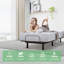 Lit réglable sans gravité avec massage et télécommande sans fil, matelas en mousse viscoélastique de 8 po inclus-1704640540