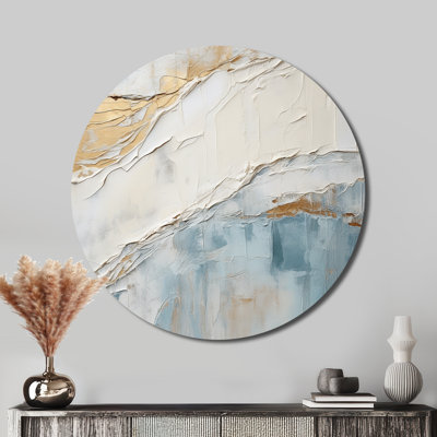 Chrysi - Coastal Round Metal Art