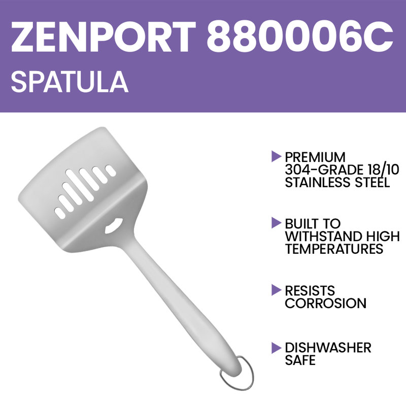 Spatule de qualité en acier inoxydable zenport
