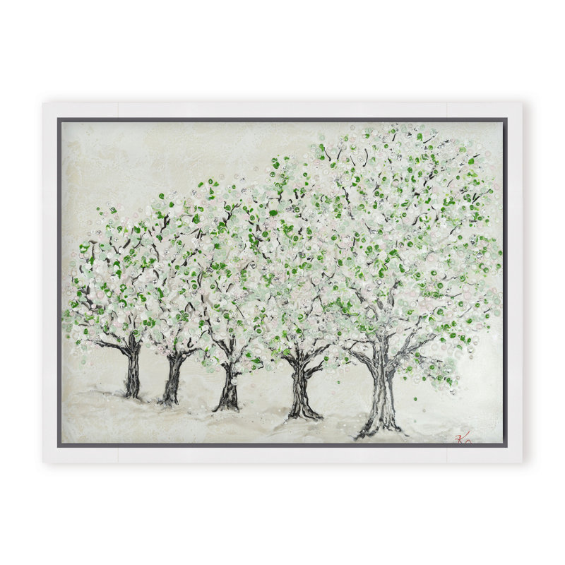 Nature Inspired "Springtime Serenity" Canvas Wall Art By , 12" H x 16" W, Framed Print, Brown