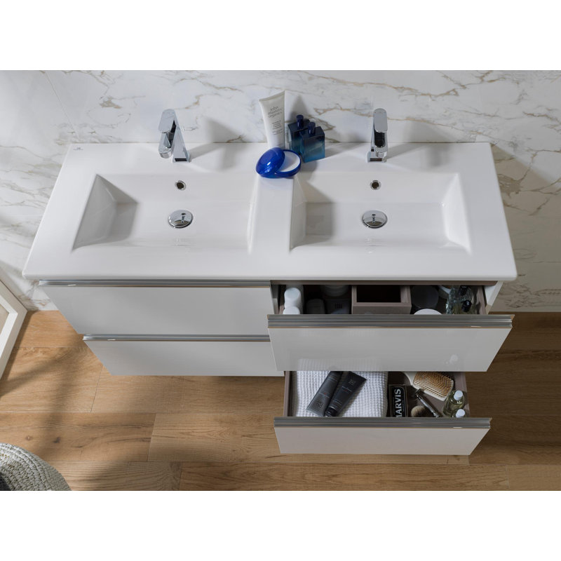 Marne 48.25'' W Double Vanity, White