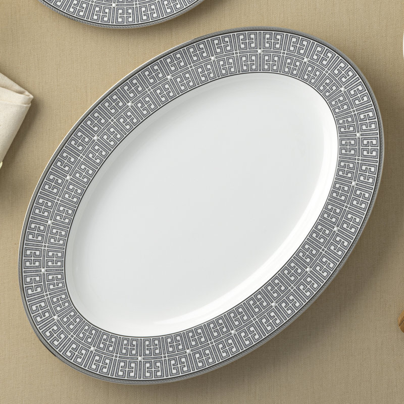 Noritake Infinity Oval Platter, 16", Graphite