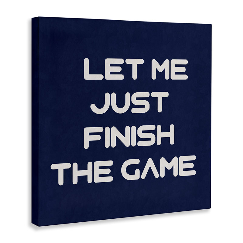 Finish the Game, art mural sur toile par Anna Quach, H 17 po x l 17 po