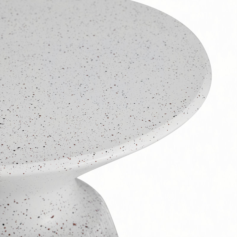 Table d'appoint d'extérieur en marbre texturé MGO