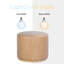  Repose-pieds Drift avec base en bois - Similicuir sable-469609503