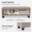 Rectangle Upholstered Storage Bench Ottoman&Stool-1894803973