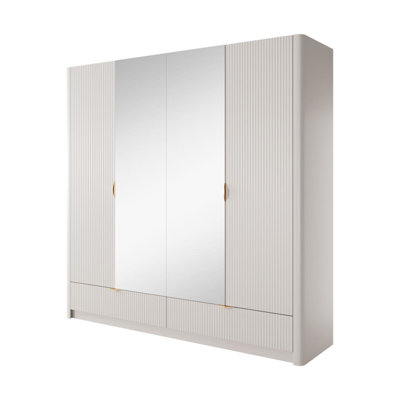 Lante 4 Door Manufactured Wood Wardrobe
