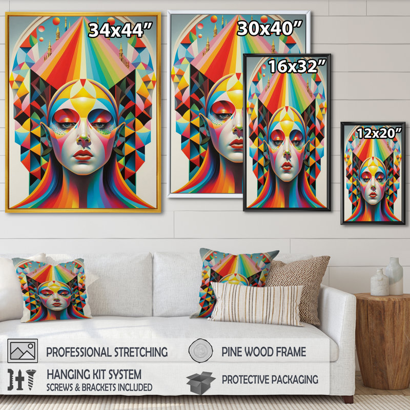 "Toile abstraite", "TOSHIMI", impression sur toile, H 20 po x l 12 po x P 1 po, Cadre flottant doré
