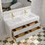 Meuble-lavabo flottant 48 po à double cuve 48 po-91598827