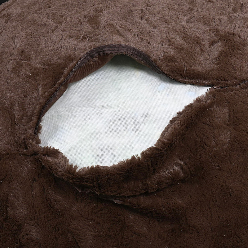 Cian large, Fausse fourrure brune