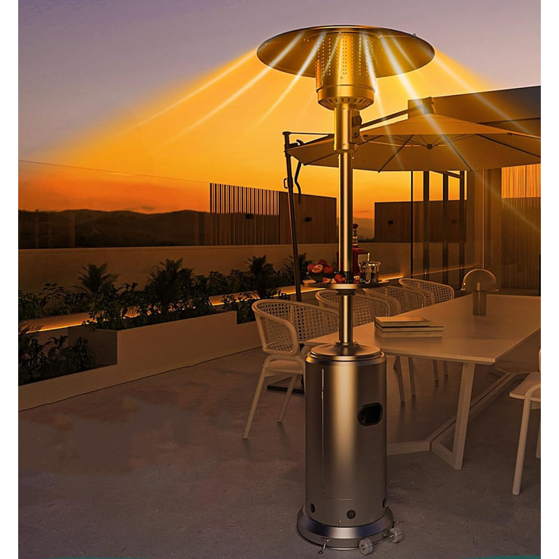 Stainless Steel Propane Standing Patio Heater