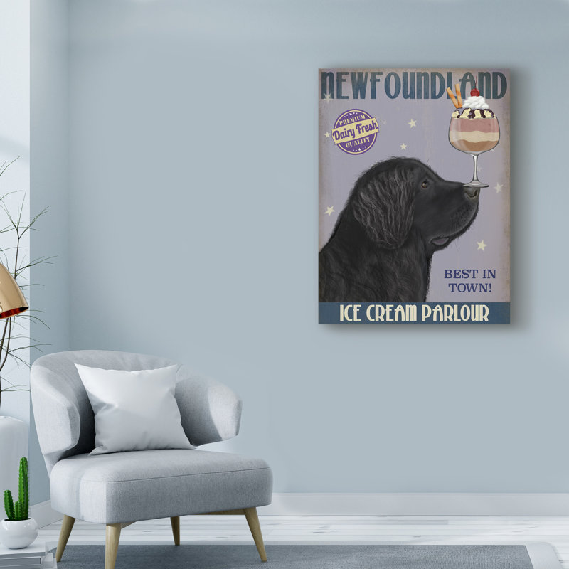 « terre-labrador crème », affiche rétro sur toile tendue, H 24 po x l 18 po x P 2 po