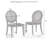 Jacolyn 2-piece Cane-back Dining Chair Set