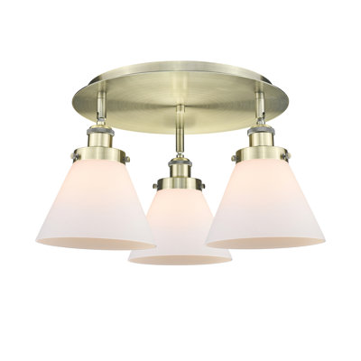 Plafonnier encastré 3 lumières Cone