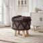 Repose-pieds en laine et coton Boho