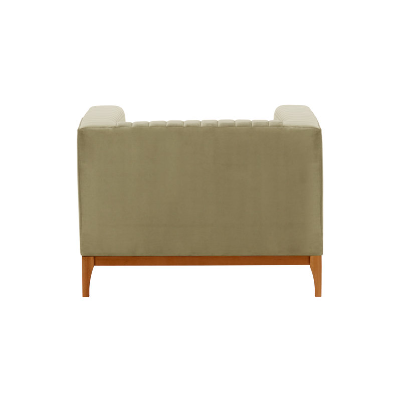 Bullis Velvet Armchair, Beige, Aveo