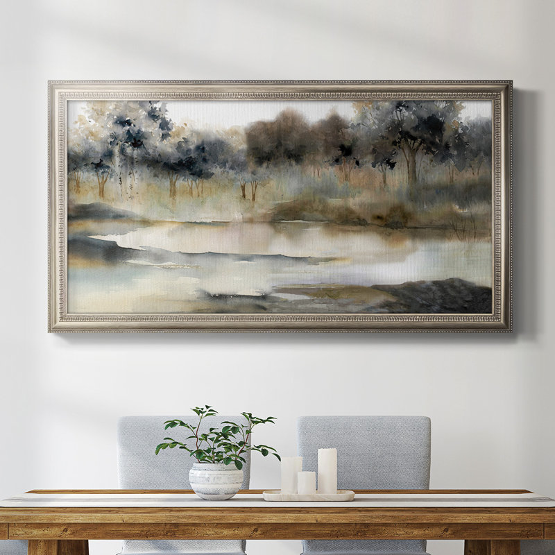 «Hilton River Serene River», reproduction de photo sur cadre simple, H 29 po x l 53 po x P 2,5 po