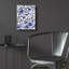 Art mural en verre épique «Feeling Blue 1» par Cheryl Warrick, 12 po x 16 po