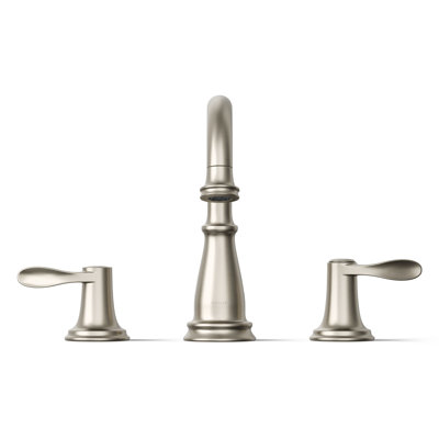 Bellera Widespread Bathroom Sink Faucet, Three-Hole Bathroom Faucet with Clicker Drain, 1.2 GPM