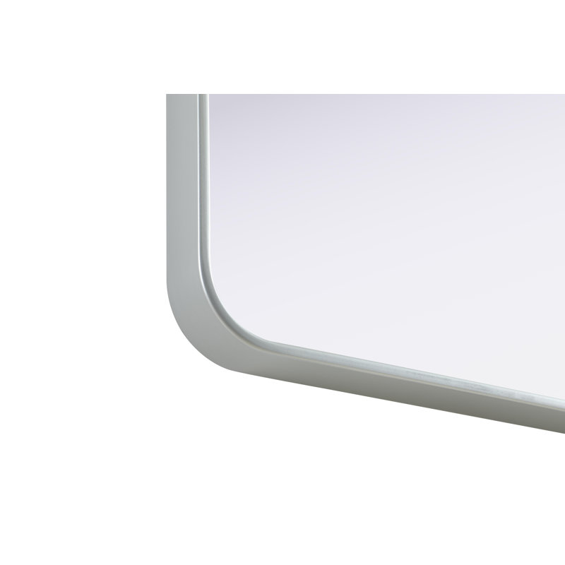 Erath Contour Metal Mirror, Silver, 72" x 32"