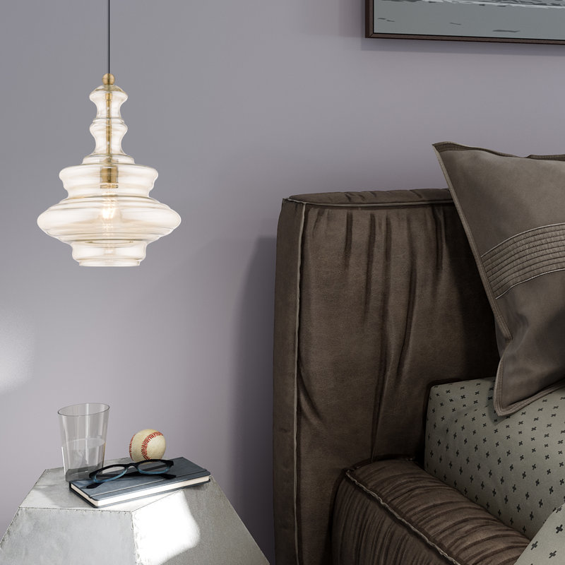 Alissya 1 - Light Pendant, Champagne, Antique Brass
