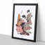 Courtesan Nanakoshi by Isoda Koryusai - Picture Frame Painting Print-55510485-55510484