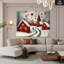 Impression sur toile Cozy Red Heart Winter Village - Urban Studio-575287192