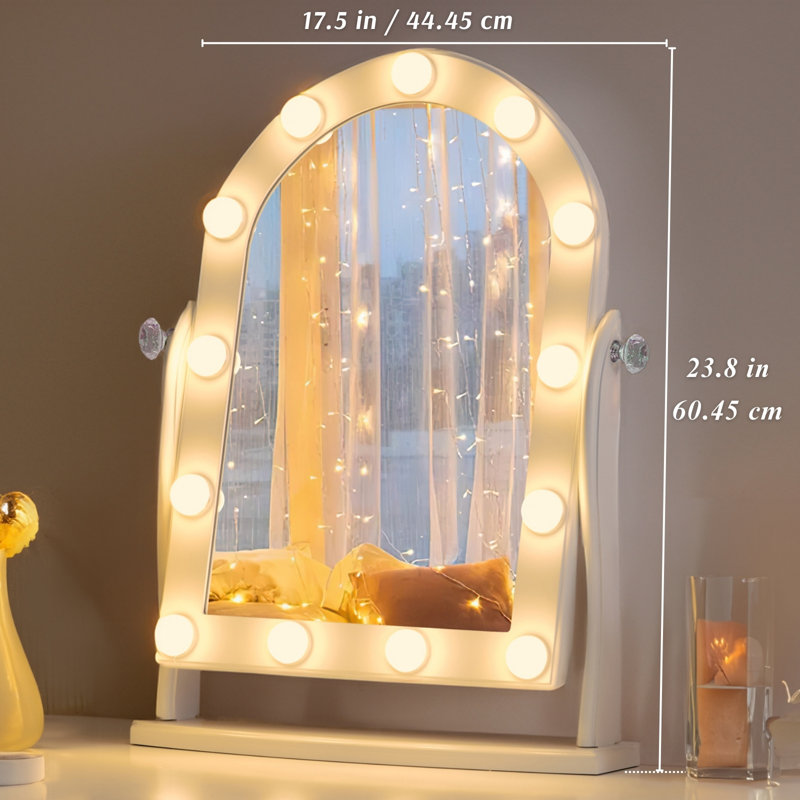 Miroir de maquillage avec lumière