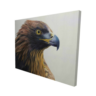 Brown-headed eagle - Hyperrealist Wildlife Canvas for Home Decor
