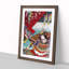 Warrior in Full Dress by Toyohara Kunichika - Picture Frame Painting Print-55641430-55641433