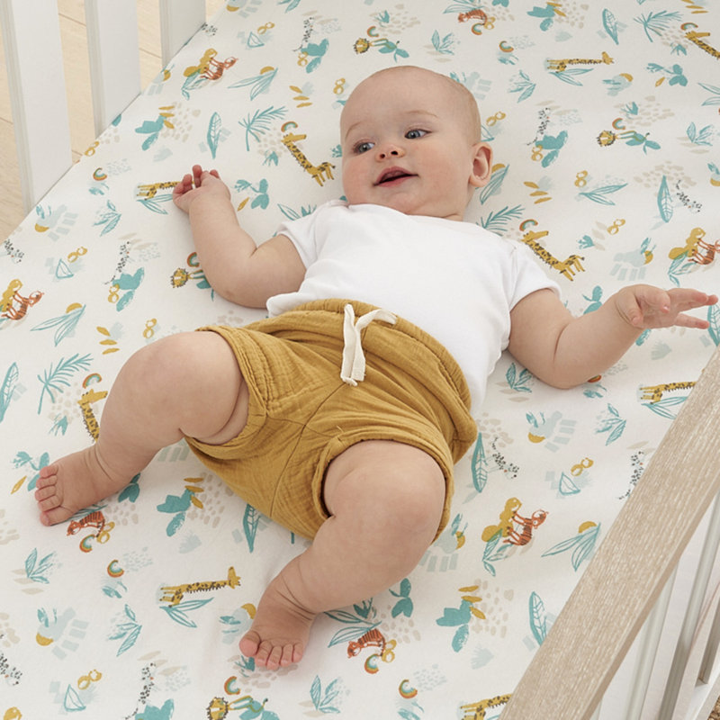Tutti Bambini Cot Fitted Sheets 2Pk- Run Wild