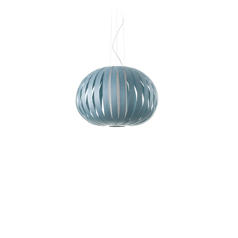 Poppy 1 - Light Pendant, E26/Medium, 16.9" H x 24.8" W x 24.8" D, Sea Blue