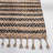Felix Striped Handwoven Cotton/Jute Black/Beige Area Rug-819938981