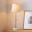 Lampe de table à DEL sans fil de 17,5 po - rechargeable et à intensité variable avec ampoule magnétique amovible, base en marbre, finition laiton, - lumière d'appoint luxueuse abordable pour chambre à coucher, bar, restaurant, décor urbain