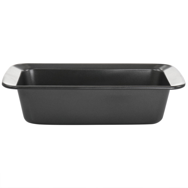 Gibson Home 5.4'' W x 10.5'' L Non-Stick Steel Loaf Pan
