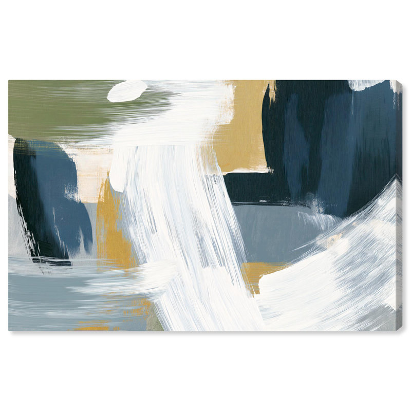 Art Remedy Block Abstract, toile texturée III, H 10 po x l 15 po, Toile tendue