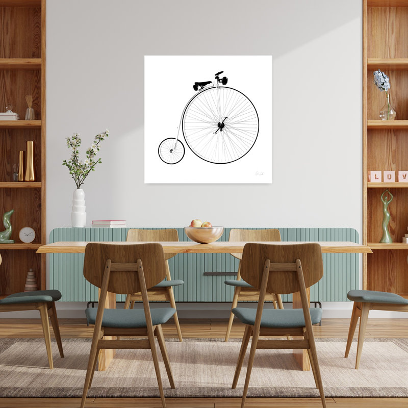 «Penny Farthing», art rétro rétro, H 36 po x l 36 po