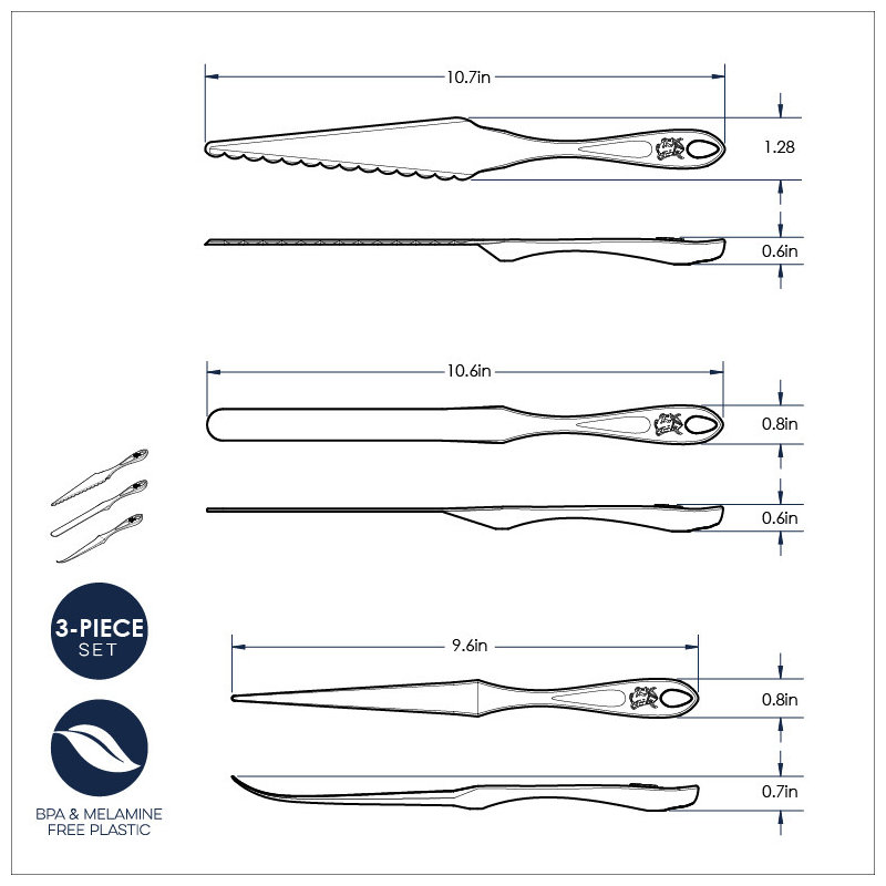 Bundt® 3 Piece Pastry Tool Set
