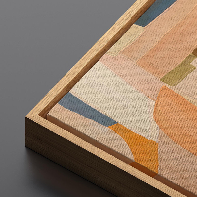 Abstrait abstrait, minimaliste, moderne, minimaliste, boho, H 30 po x l 60 po, Naturel