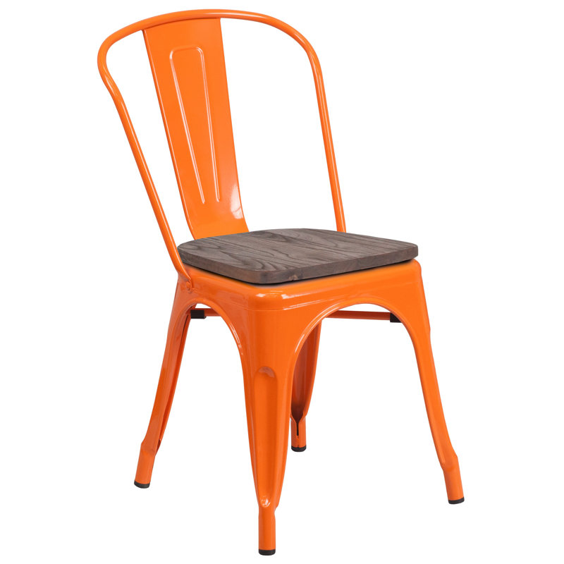 Chaise empilable Ketchum, Orange