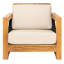 Chaise de patio en teck brésilien Zariah