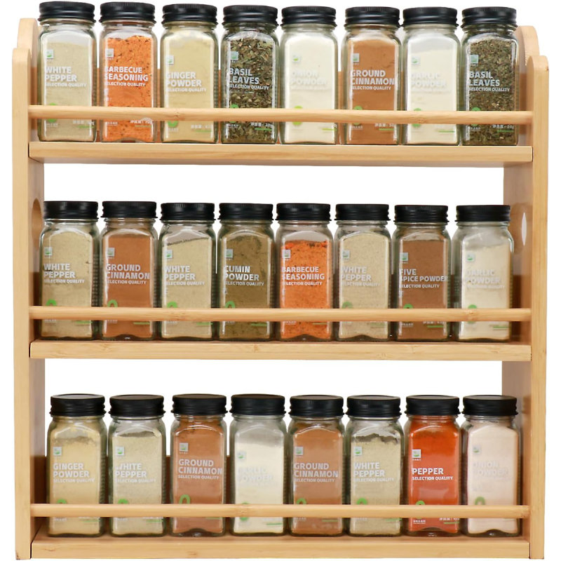 Three Layer Bamboo Spice Rack