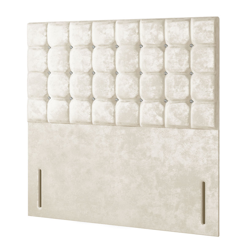 Rochester Upholstered Headboard, Cream, Double (4'6)