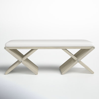 Trevor Linen Blend Upholstered Bench