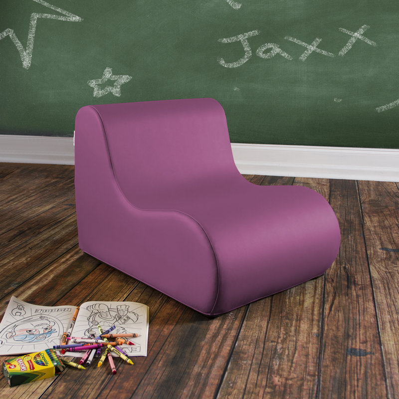 Midtown Classroom Chair - Soft Seating - 3 Sizes - Premium Vinyl Cover, Plum, 20.5" H x 20" W x 29" D