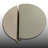 2 Pieces Round Nesting Coffee Table Set-439104323-439104321