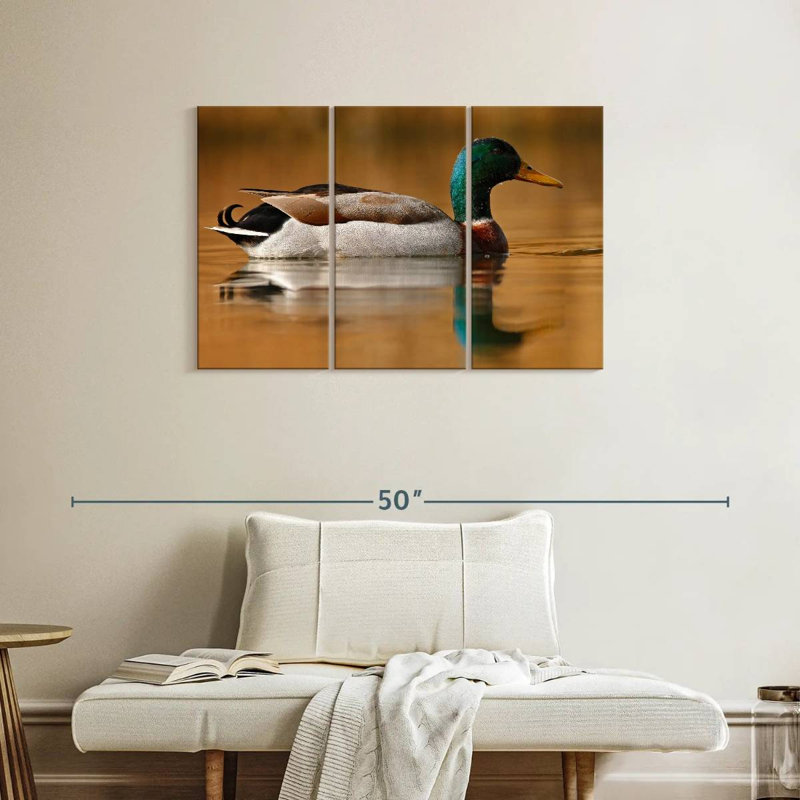 Brampt Bathing Mallard Duck, 24" H x 38" W
