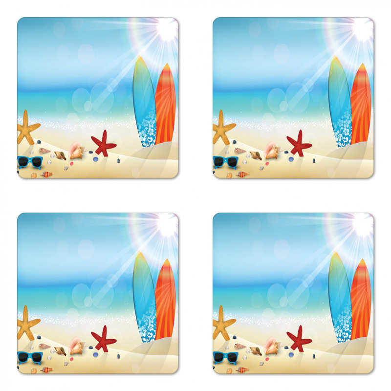 Square 4 Piece Coaster Set