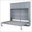 Lit escamotable double avec armoires supérieures-1412094631-1412094628
