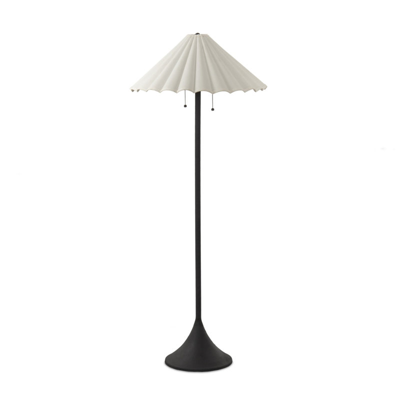 Getty Floor Lamp-Cream Canvas, Cream Canvas